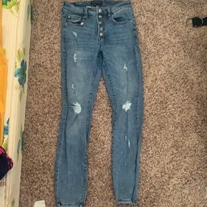 Aeropostale size 6 blue high rise jegging